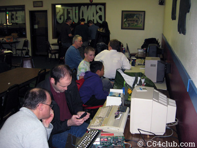 C64 Club members having fun - Commodore Computer Club