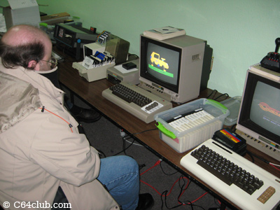 Jeremy playing Space Taxi - Commodore Computer Club