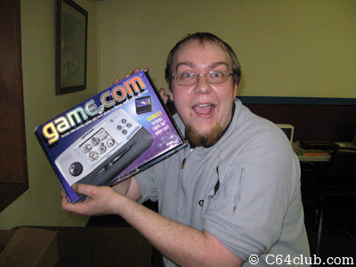 Jimmy and his Game com handheld system - Commodore Computer Club