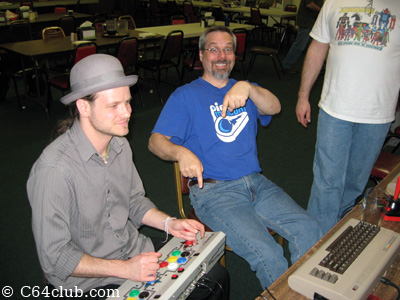 Jesse and Tommy Robotron 2084 Controller Action - Commodore Computer Club