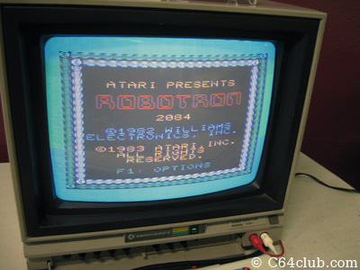 VIC-20 Robotron 2084 Game Title Screen - Commodore Computer Club