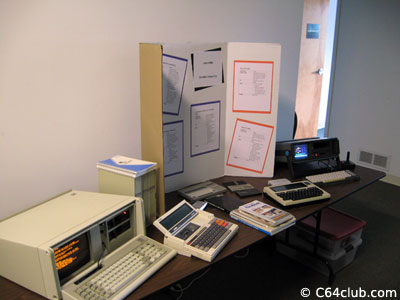 TRS-80 Model 100, Commodore SX-64, IBM PC 5155 portable, TI CC-40, Sharp PC-1248, PC-1250, and PC-1500 - Living Computer Museum - Commodore Computer Club