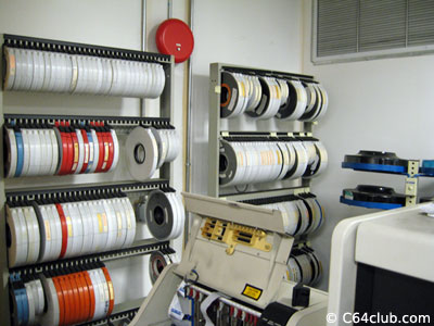 Room filled with magnetic tapes - Living Computer Museum - Commodore Computer Club
