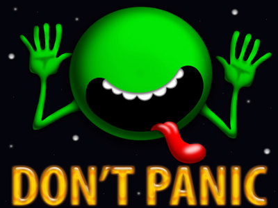 hitchhikers dont panic. Don#39;t Panic - Commodore