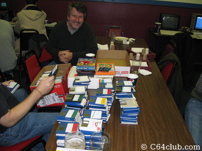 Tom, Rick Weis Pile of Amiga 500 Game Disks - Commodore Computer Club