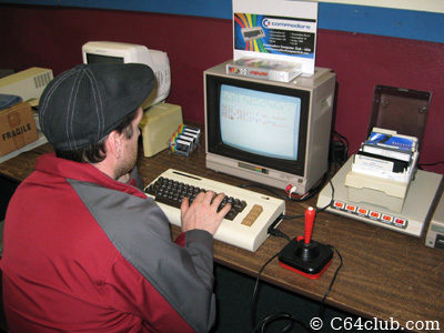 Seth playing on the VIC-20 with Mega-Cart - Commodore Computer Club